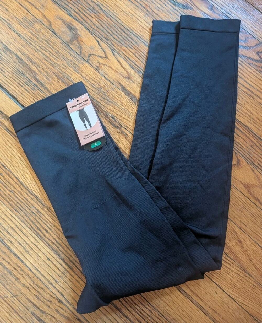 NWT Shapermint Leggings Women's Large Black